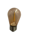 Ghirlanda Luminoasa 10M cu 15 Becuri LED Vintage 1W, ST45, E27, IP65, Interconectabila, Bec rezerva inclus - Home Lights