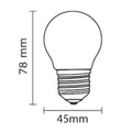 Bec Led Filament Vintage 4W, G45, E27, Lumina Calda, de Exterior - SoLedlight