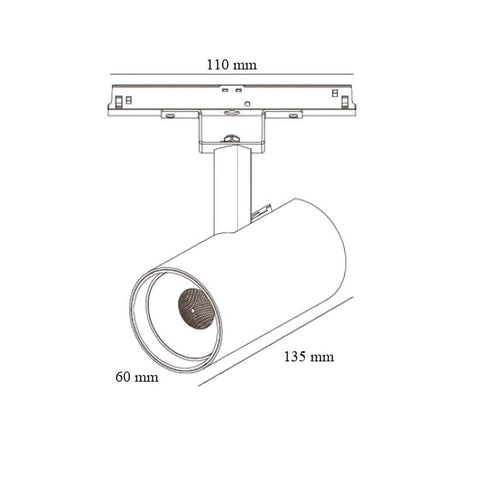 Proiector LED Sina Magnetica, Rotund, 20W, Alb - Home Lights