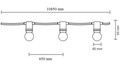 Ghirlanda Luminoasa 10M cu 15 Fasunguri E27, IP65, Interconectabila - Home Lights