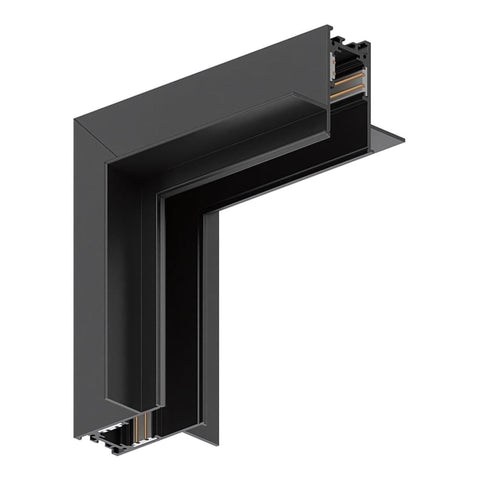 Conector de colt 90° Vertical pentru Sina Magnetica Incastrat, Negru - Home Lights