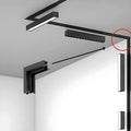 Conector de colt 90° Orizontal pentru Sina Magnetica Incastrat, Negru - Home Lights