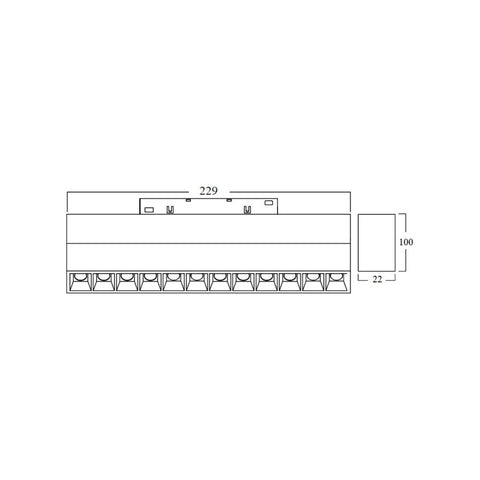 Proiector LED Sina Magnetica Pliabil 12W, Negru - Home Lights