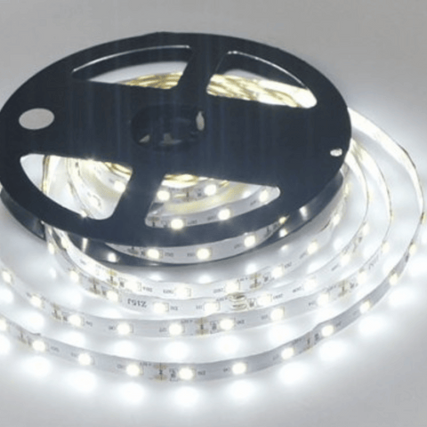 Banda LED 2835, 60 Led/m, 12V, 4.8 W/m, 5 metri, IP20, Alb-Rece 6000K