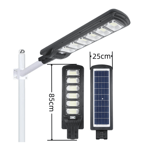 Lampa incarcare Solara LED 300W, 240 Leduri, Senzor de lumina si miscare, Telecomanda - Home Lights